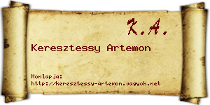 Keresztessy Artemon névjegykártya